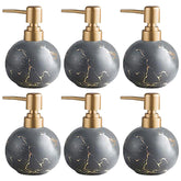 Kuber Industries Liquid Soap Dispenser | Handwash Soap Dispenser | Soap Dispenser for Wash Basin | Shampoo Dispenser Bottle | Bathroom Dispenser Bottle | 6 Piece | Pack of 2 | 300 ml | ZX022GY | Gray